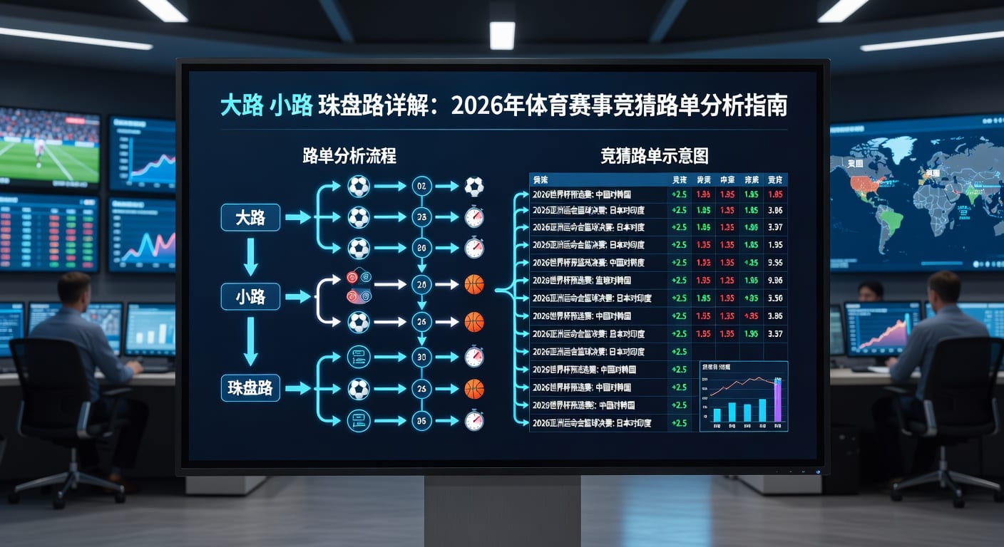 大路小路珠盘路：足球博彩策略与实战技巧分享