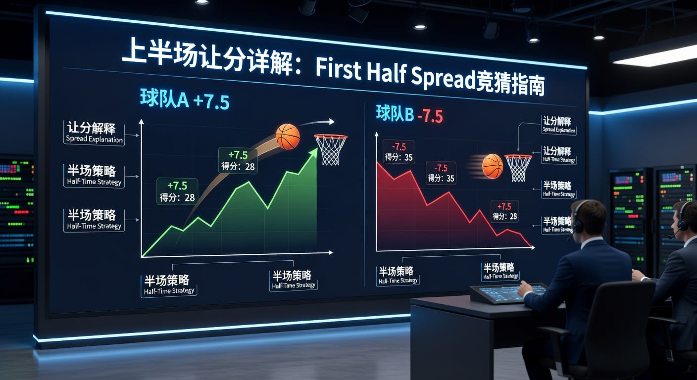 上半场让分 first half spread 实战解读｜体育数据分析